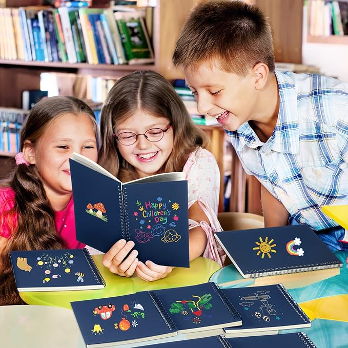 Yahenda 18 Pcs Spiral Notebook Bulk A5 Journal Lined 8.3'' x 5.5'' Writing Composition Paper Small Notepad Subject Notebook for Students Office Business Back to School Supplies (Deep Blue)