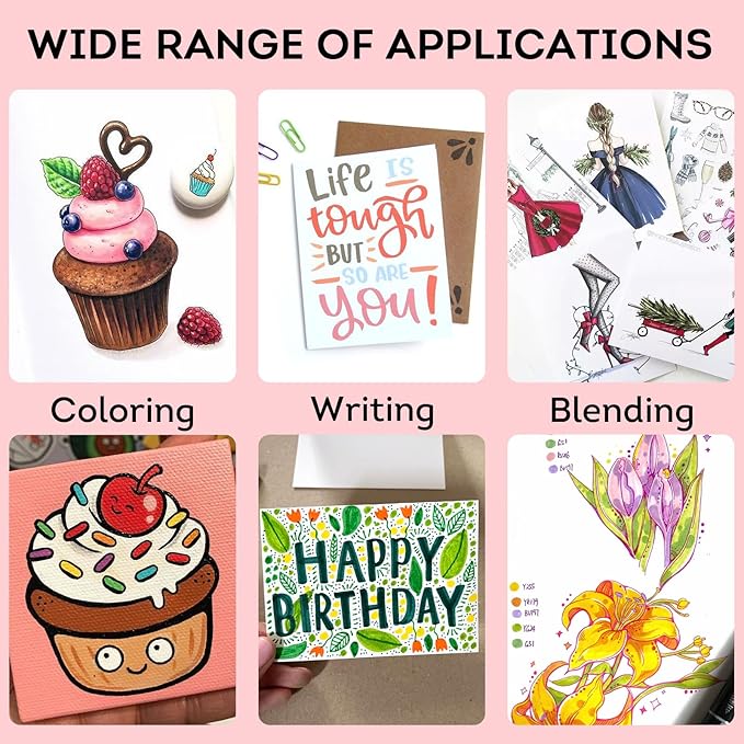 120 Colors Alcohol Markers Brush Tip Dual Tip Art Markers for Kids Marker Pens with Pen Holder and Case for Adult Coloring Painting Perfect for Painting,Sketching and Drawing Christmas Gift