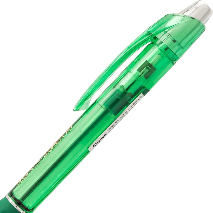 Pentel RSVP Super RT Ballpoint Pen, (1.0mm) Medium Line, Green Ink, Pack of 4 (BX480BP2D)