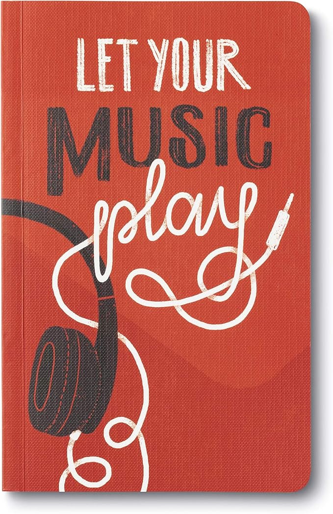 Compendium Softcover Journal - Let Your Music Play – A Write Now Journal with 128 Lined Pages, 5″W x 8″H
