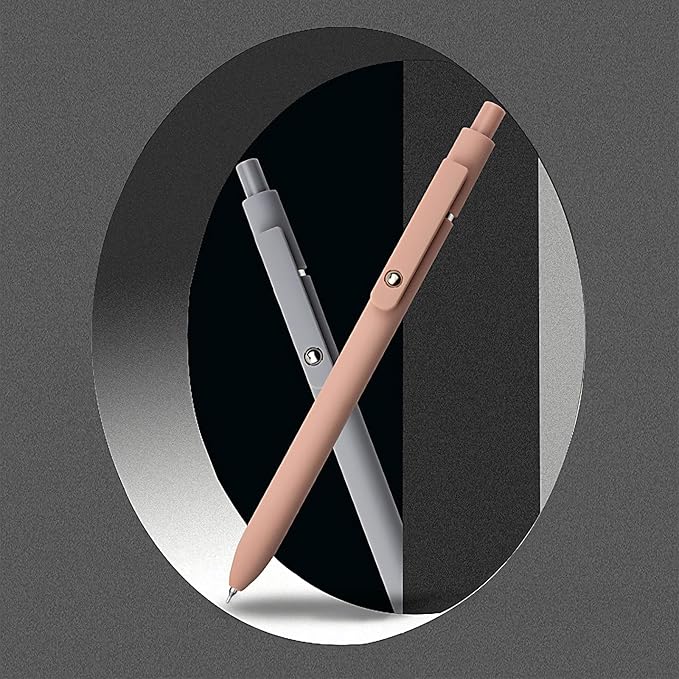 Gel Pens, 6 Pcs 0.5mm Fine Point Smooth Writing Pens Japanese Cute Pens, High-End Series Black Ink Pens for Journaling Note Taking, School Office Supplies for Women Men (6 Pcs Morandi)