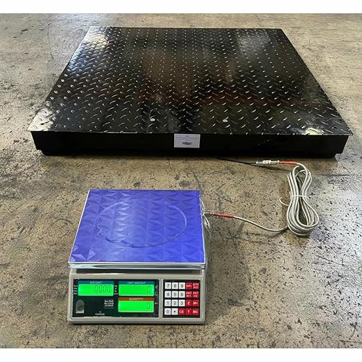 Liberty Scales LS-700-DC Dual Counting Smart Weighing Scale Systems, Size 24" x 24" (4' x 4') - C-Scale (13 lb x .0004 lb) / Floor Scale 2500 lb x .5 lb