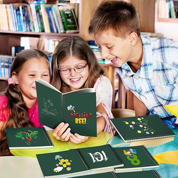 Yahenda 18 Pcs Spiral Notebook Bulk A5 Journal Lined 8.3'' x 5.5'' Writing Composition Paper Small Notepad Subject Notebook for Students Office Business Back to School Supplies (Deep Green)