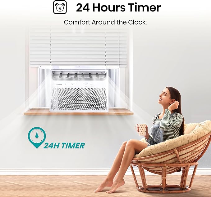 Hisense WC14W25A Window Air Conditioner, 14,000 BTU, White