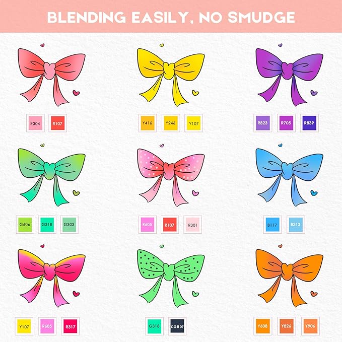 Caliart Art Markers 168 Colors Dual Tip Sketch Pens, Easter Basket Stuffers for Kids Teens Toddler, Permanent Alcohol Based Markers for Adult Book Eggs Decorations Gift Drawing Supplies Kit