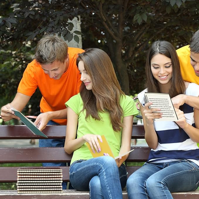 Yahenda 36 Pcs Spiral Notebook Bulk A5 Journal Lined 8.3'' x 5.5'' Writing Composition Paper Small Notepad Subject Notebook for Students Office Business Back to School Supplies (Multi Color)