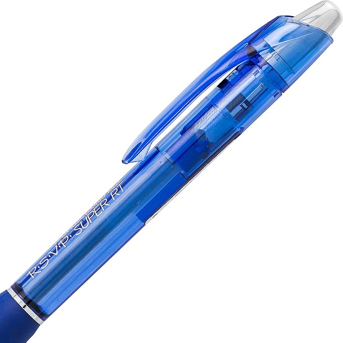 Pentel RSVP Super RT Ballpoint Pen, (1.0mm) Medium Line, Blue Ink, 2-Pk - BX480BP2C