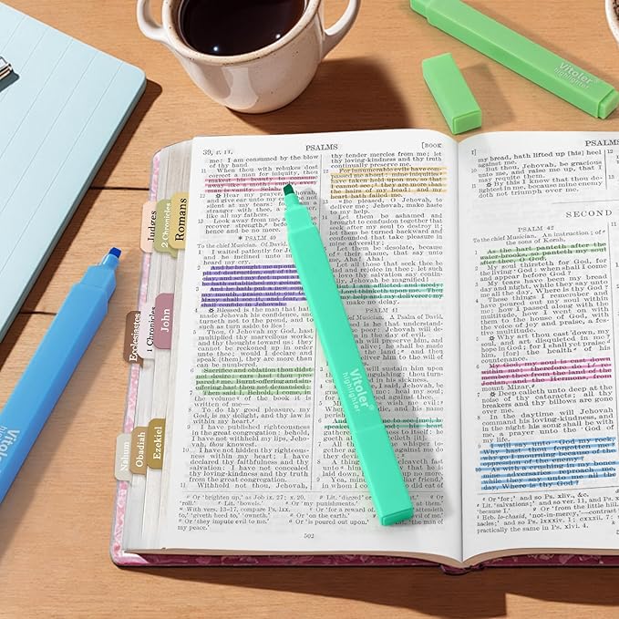 Vitoler Highlighters,8Pcs Highlighters Pastel,Quick Dry,Chisel Tip,Aesthetic Bible Highlighter No Bleed, Teacher Supplies School Accessories