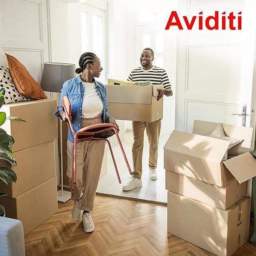 AVIDITI Double Wall 24" x 18" x 18" Cardboard Boxes with Hand Holes (10-Pack) | Large Corrugated Boxes for Shipping, Packaging, Moving, Storage Box for Home or Business, Strong Wholesale Bulk Boxes