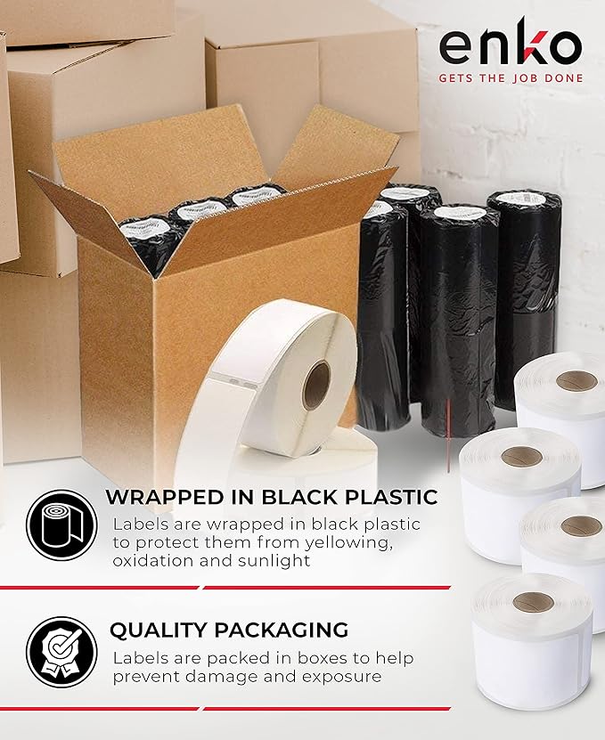 enKo (48 Rolls, 10,560 Labels) Address & Shipping Labels 30323 Compatible for Dymo LabelWriter (2-1/8 x 4")