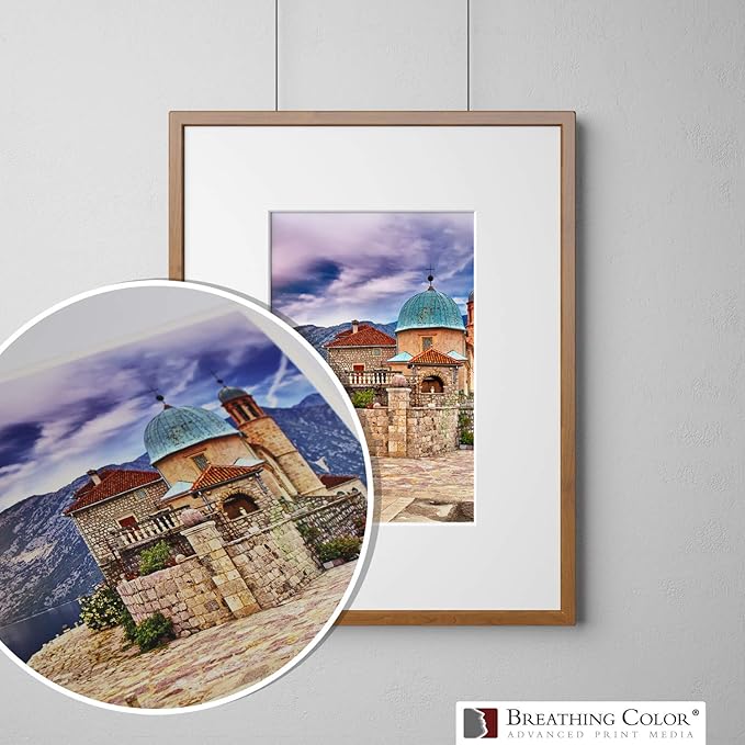 Elegance Velvet 54 in x 40 ft roll is a Premium Matte 310 gsm, Cold Pressed Bright White Museum Grade Fine Art Inkjet Paper, Compatible with Most Dye-Based and Pigment Printers