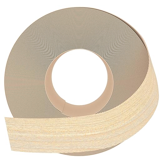 GSCIT Club Maple Edge Banding, 1 1/2 inch x 50ft roll of Veneer Edge Banding Preglued Flexible, Real Wood Tape Banding