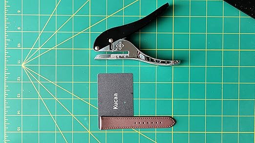 Hand-held 5/64 inch 2mm Round Heavy Duty Metal Silver Single Circle Hole Punch for ID Cards PVC Cards Badge Photos