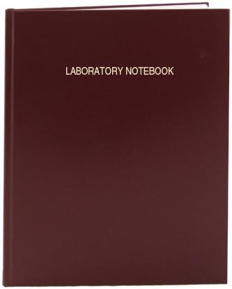 BookFactory Extra Large Lab Notebook - 240 Pages (.25" Grid), 8 7/8" x 13 1/2" (Oversized), Burgundy Imitation Leather Cover, Section Sewn Hardbound Laboratory Notebook (LIRPE-240-OGR-A-LMT1)