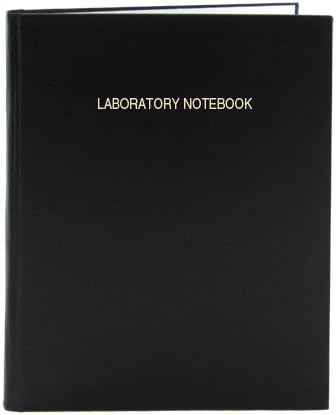 BookFactory Extra Large Lab Notebook - 240 Pages (.25" Grid Format) 8 7/8" x 13 1/2" (Oversized) Black Imitation Leather Cover Section Sewn Hardbound Laboratory Notebook (LIRPE-240-OGR-A-LKT1)