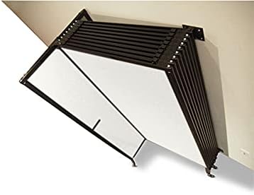 Wall-Mounted Sliding StraightWall Room Divider | Adjustable Widths | Locking Wheels | Room Separator | Up to 7'2" Wide x 6'10" Tall Latte Fabric Panels