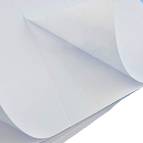 BESTEASY 200 Round Corner Half Sheet Self Adhesive Shipping Labels for Laser and Ink Jet Printers, White Blank (100 Sheets, 200 Labels)