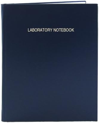 BookFactory Lab Notebook Laboratory Notebook - 96 Pages (.25" Grid Format) 8 7/8" x 11 1/4", Blue Cover, Section Sewn Hardbound (LIRPE-096-LGR-A-LBT1-R)