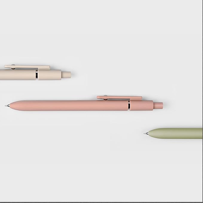 Gel Pens, 6 Pcs 0.5mm Fine Point Smooth Writing Pens Japanese Cute Pens, High-End Series Black Ink Pens for Journaling Note Taking, School Office Supplies for Women Men (6 Pcs Morandi)