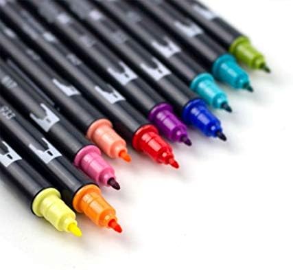 Tombow Dual Brush Pen Art Markers (10-Pack, Retro)