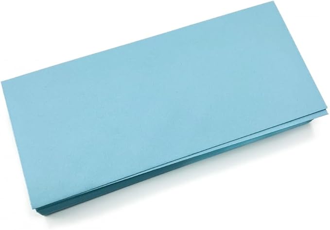 Limited Papers (TM) No. 10 Regular Standard Mailing Envelope - Pastel - Soft - 24 Pound (4.8 inch x 9.5 inch) - Announcement, Invoices, Checks, Letters, Contracts, Business Envelopes (Blue, 500)