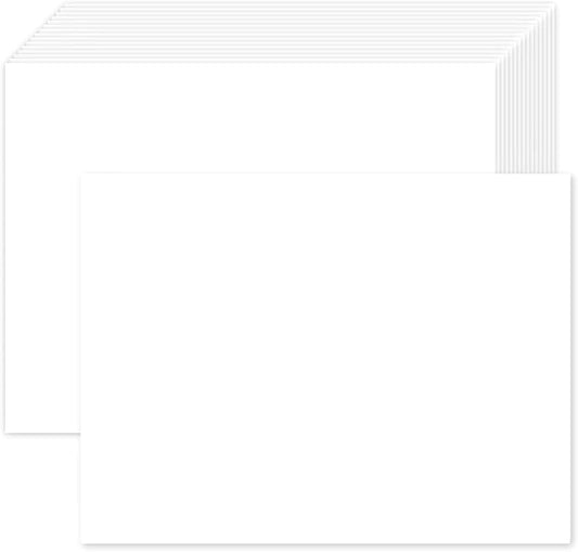 100 Pack White Blank Cardstock 5x8 Thick Paper，Goefun 80lb Flat Cards Stock Printer Paper for Invitations, Postcards, Photos, DIY Card Making