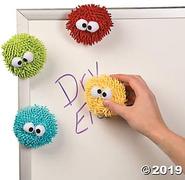 Fun Googly Eye Dry Erase Board Erasers (Set of 12) Classroom Decor and Teacher Supplies