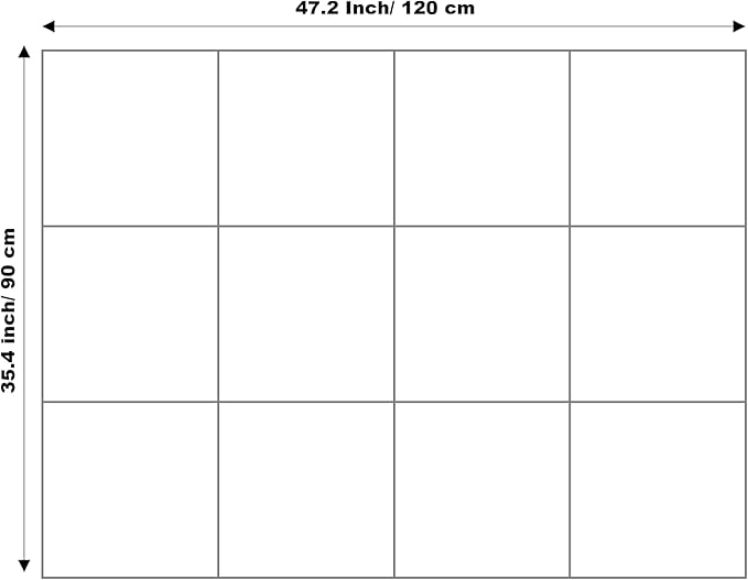 Large Cork Board Alternative - 12-Pack Felt Wall Tiles with Safe Removable Adhesive Tabs, Cork Wall Tiles Bulletin Board Home Office Essentials - Beige