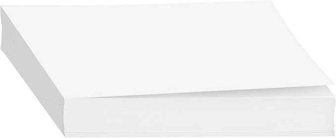 Half Letter Size - 8.5 x 5.5 Inches Copy Paper, White Memo Sheets, 20lb Paper, 500 Sheets Per Pack (8.5 x 5.5)