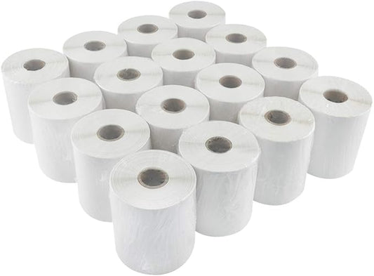 L LIKED 16 Rolls 4" x 6" Direct Blank Thermal Shipping Labels with 250 Labels/Roll - Compatible with Zebra 2844 ZP-450 ZP-500 ZP-505 (16 Rolls)
