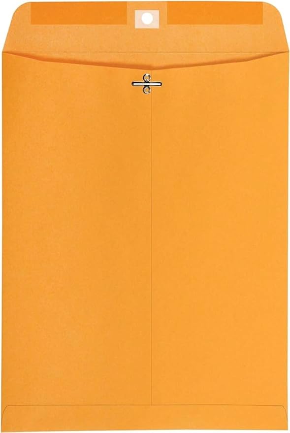 Catalog Envelopes (Open End), Brown Kraft, 28 Pound. 500 Per Pack. (Clasp, 6"x9")