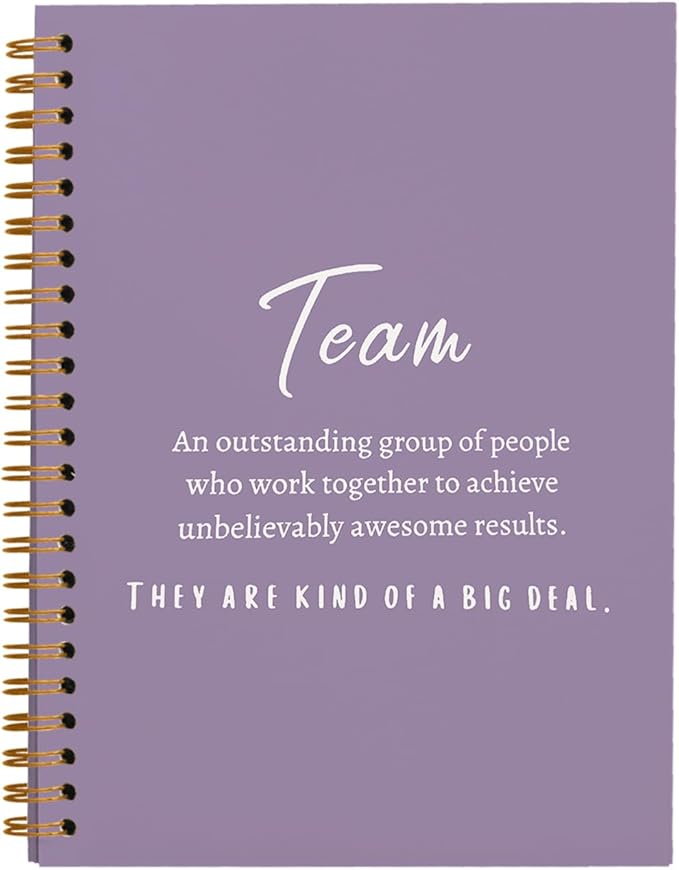 hold fizz Purple Meeting Notebook for Work, Employee Appreciation Gifts, Team Gifts for Employees, Journals for Writing, Thank You Gifts for Women Men Leader Boss Manager Mentor Coworkers, 5.5"x8.3"