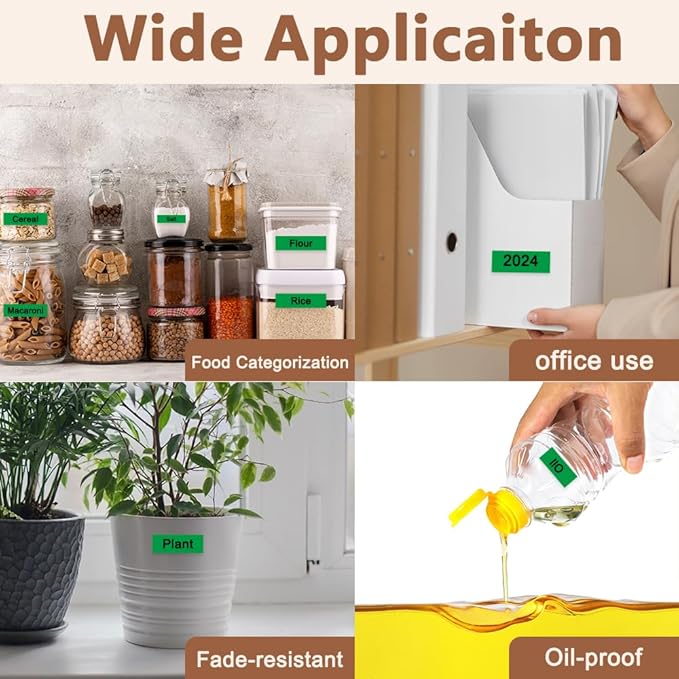 Hehua Tze Tz Tape 12mm 0.47 Laminated Green Compatible for Brother P-Touch TZe-731 TZe731 TZ-731 TZ731 Tape for Ptouch PT D210 D200 D220 D610, 1/2'' x 26.2ft Black on Green, 3 Pack