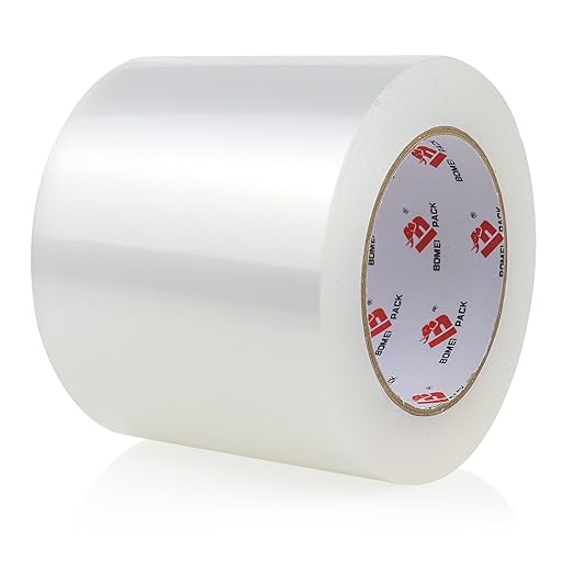 BOMEI PACK 4'' Wide Clear Packing Tape, 4-inch x 110 Yards (330ft), Heavy Duty Industrial Grade Packaging Tape Refills for Box Office Moving, Shipping and Mailing