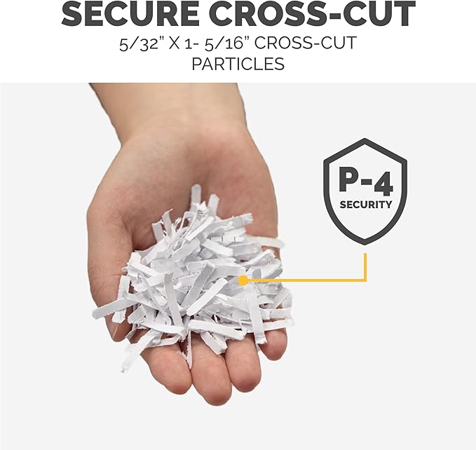 Fellowes P-40C 8 Sheet Cross-Cut Deskside Paper Shredder for Home Office