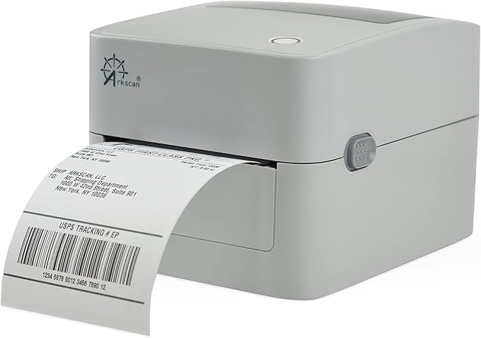 2054K-USB Upgraded 2054A Shipping Label Printer for Windows Mac Chromebook, Support Amazon Ebay Paypal Etsy Shopify ShipStation UPS USPS FedEx, fit Roll & Fanfold 4x6 Direct Thermal