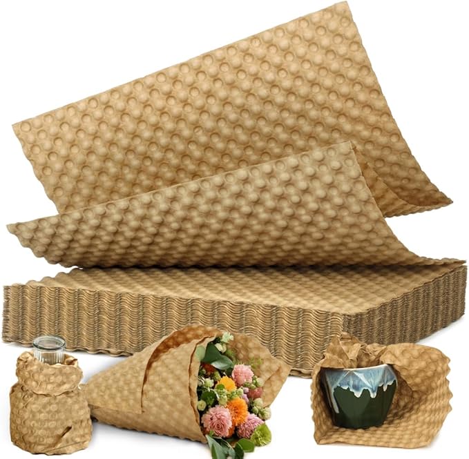 Reusable Bubble Paper - 15" x 100 FT Durable Bubble Wrap for Moving, Eco-Friendly & Washable Shipping Supplies, Biodegradable Packing Paper