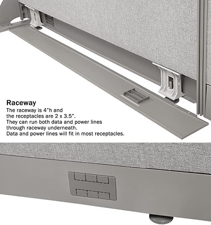 GOF Office Partition Single Panel (36" w x 48" h) 3ft x 4ft