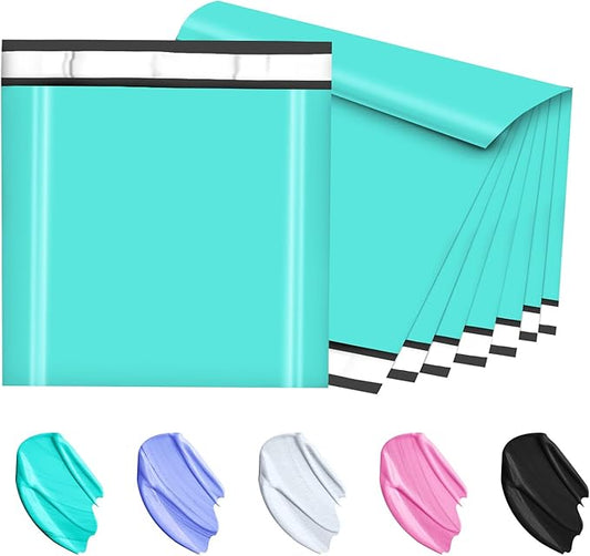Large Poly Mailers 24x24 Inch 50 Pcs, Extra Large Shipping Bags for Clothing with Self-Sealing Tear-Resistant, Waterproof Poly Bags, Mailing Envelopes for Small Business (Teal)