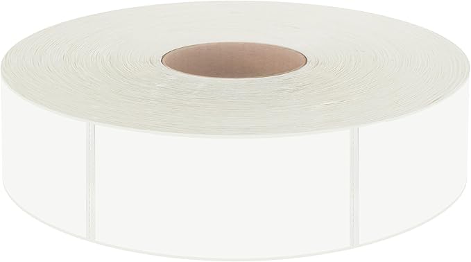 500 Removable Blank Food Labels, Water/Oil/Tear Resistant with Perforation Line for Freezer Food Containers Jars Pantry Organization (Each Measures 1” x 2”)