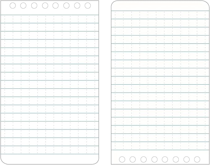 Weatherproof Top Spiral Notebook 3x5 Pocket Notepad with Waterproof Paper and Hard Cover, 100 Pages per Steno Pad, Graph Pattern (3" x 5", Yellow)