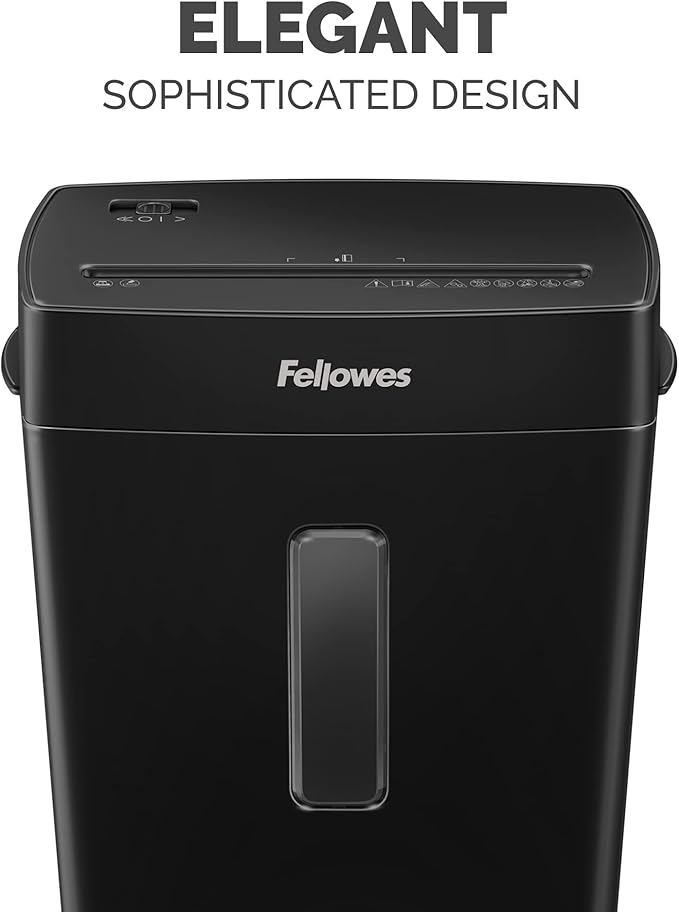Fellowes P-40C 8 Sheet Cross-Cut Deskside Paper Shredder for Home Office
