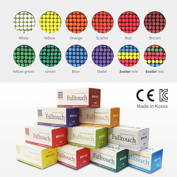 Hagoromo Fulltouch Color Chalk 1 Box [72 Pcs/Violet]
