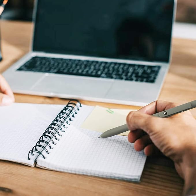 Gel Ink Pens,5PCS Aesthetic Pens,Quick Dry Ink Pens & 5PCS Black Ink Refills, Premium Retractable Rolling Ball Gel Pens, 0.5mm Japanese Black Ink Pens, Cute Office School Supplies Gifts for Women Men