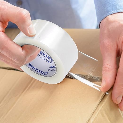 36 Rolls | 2.4 mil Clear | 110 Yards Each (3960 Yards Total) | 2" Premium Packing Tape Heavy Duty Packaging Tape for Shipping Moving Stronger Thicker