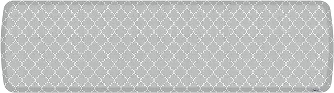 GelPro Elite Premier Anti-Fatigue Kitchen Comfort Floor Mat, 20x72, Trellis Grey Haze Stain Resistant Surface with Therapeutic Gel and Energy-Return Foam for Health & Wellness
