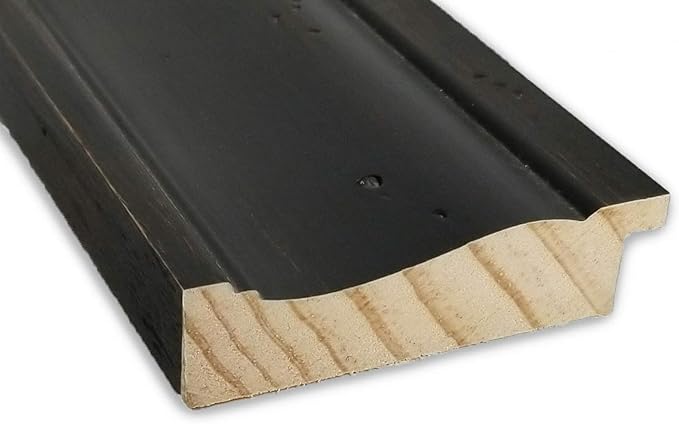 Amanti Art Black Cork Board (41 x 29 in.), Rustic Pine Black Wood Frame - Bulletin Board, Organization Board, Pin Board - Large