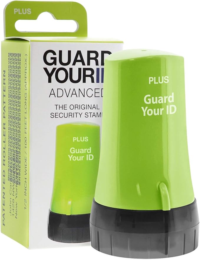 Guard Your ID Advanced Roller Identity Theft Prevention Security Stamp Green (38311)