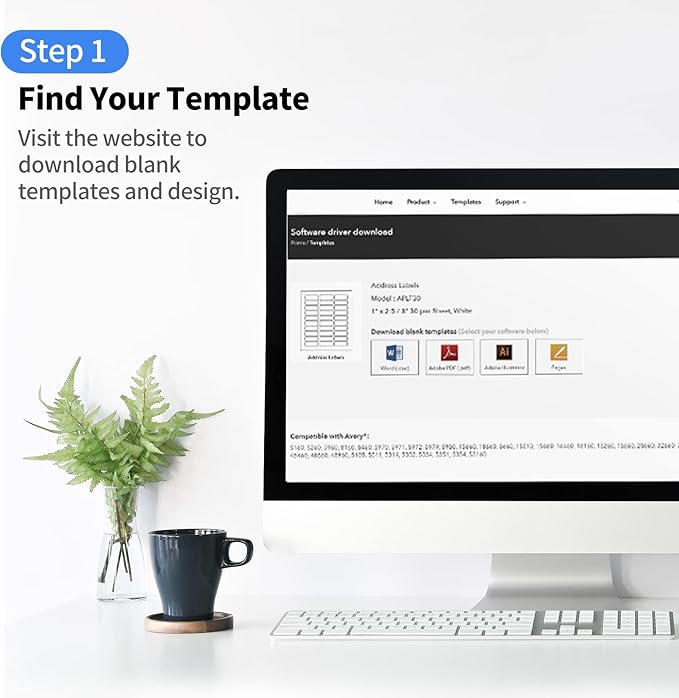 2"x4" Shipping Address Labels, 10-UP Blank Mailing Labels, White Self-Adhesive Customized Stickers for Inkjet and Laser Printer [2000 Sheet, 20000 Labels]