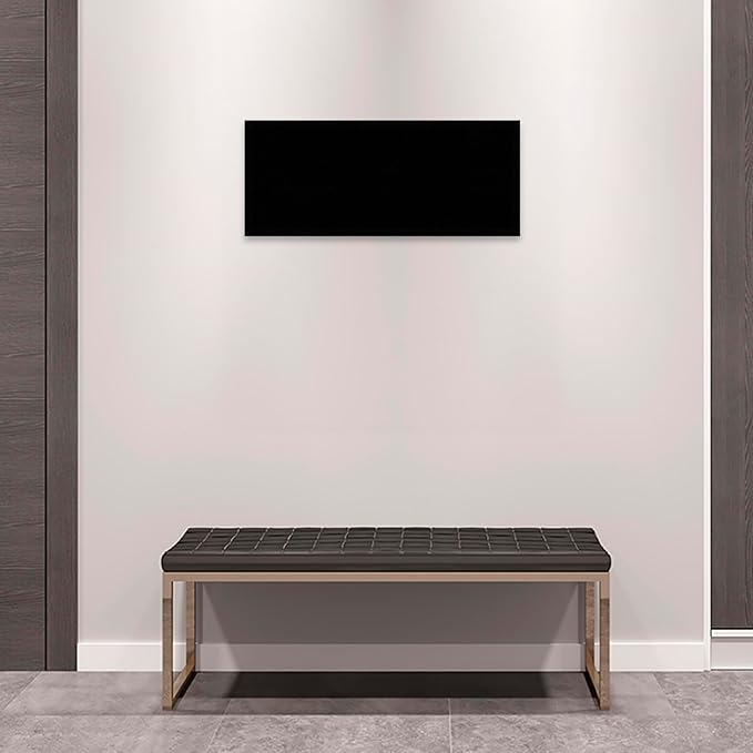 Amanti Art Black Cork Board for Wall, 13x31 Vision Board with Black Wood Frame, Medium Corkboard Office Decor for Home Organization, Modern Corkboard Pinboard to Display Items for Home Organization